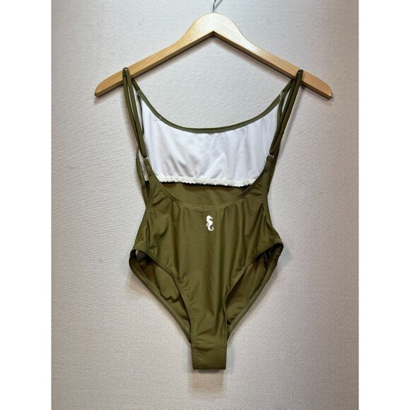 Sunny Co Clothing One Piece Swimsuit Womens Medium Sleeveless Open Back Beach - Picture 7 of 9